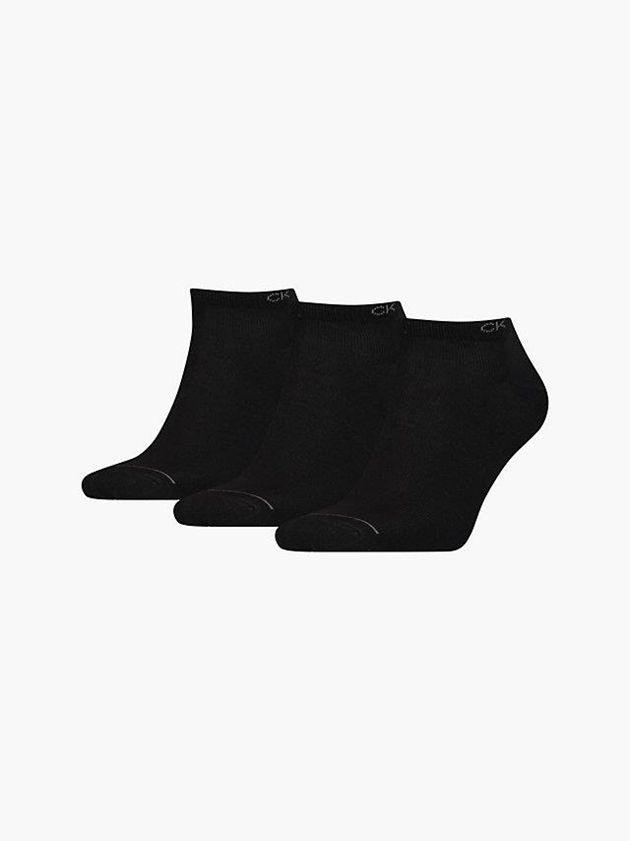 Calvin Klein USA 3 Pack Ankle Mens Socks Black 1490785-SC